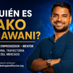 Imagen destacada de Pako Thawani con fondo azul de gráficos de trading, texto quién es Pako Thawani y referencia a su historia, trayectoria como trader, emprendedor y mentor