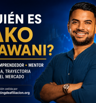 Imagen destacada de Pako Thawani con fondo azul de gráficos de trading, texto quién es Pako Thawani y referencia a su historia, trayectoria como trader, emprendedor y mentor